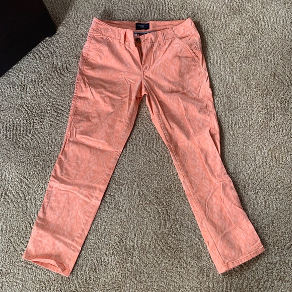 American Eagle Skinny Chino Peach Pants - Picture 3 of 7